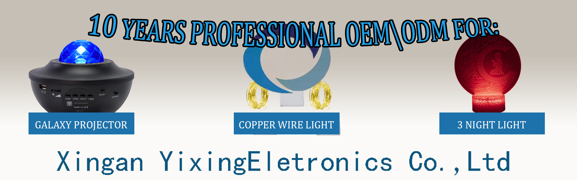 Kupfer-String-Licht, Sternenprojektor, 3D-Nachtlicht,Xingan Xian Yixing Electronics Co., Ltd.